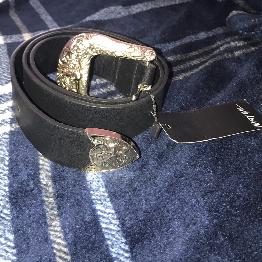 Black Western Detailed Belt